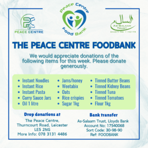 THE PEACE CENTRE FOODBANK