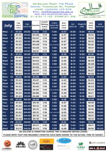 july timetable-1