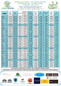 Jan Salah timetable-1